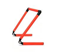 FewNvWa Obstacle d'Entraînement pour Enfants Assemblage en Quelques Secondes Réglable pour Différents Niveaux PVC Légèrement Flexible Convient à l'Agilité, Orange, 23CM【5-23cm Gamme Réglable】