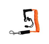 FewNvWa Paddle Laisse Corde Extensible Lanière Porte-pagaie Attache Sécurité avec Lanière Ajustable Crochet Métal Usage Polyvalent pour Canoë Pêche Randonnée, Orange