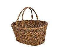FewNvWa Panier de avec Anse, Panier à Fleurs Tressé à La Main, pour L'organisation, Rangement Rustique, En PP/Les Encas, S
