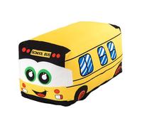 FewNvWa Peluche Bus Scolaire Oreiller Doux Jouet Voiture Enfant Coussin Animaux Éléments Originaux Toucher Confortable Convient Aux Fête Anniversaire Salon, Jaune 20cm