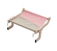 FewNvWa Perchoir à Fenêtre Hamac Suspendu Installation Facile Structure Solide Espace Optimisé en Bois Toile Lavable Adapté pour Animaux Maison Bureau,