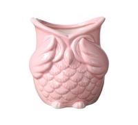 FewNvWa Pot de Fleurs D'intérieur en Forme de Hibou, Style Japonais Mignon, Idéal pour La Décoration Intérieure (Bureau, Maison, Balcon), Pas de Look Rose