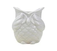 FewNvWa Pot de Fleurs D'intérieur en Forme de Hibou, Style Japonais Mignon, Idéal pour La Décoration Intérieure (Bureau, Maison, Balcon), Pas de Look Blanc
