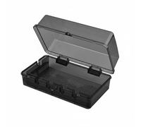 FewNvWa Prise Étanche Boîte de Sécurité pour Prise Électrique Range Multiprises Fermoir Verrouillable Matière pour Usage Extérieur Balcon Espace Public Protection Appareils, Noir, M+Serrure