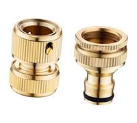 FewNvWa Raccord Rapide pour Tuyaux D'arrosage, Connexion Filetée, Professionnel, Facile à Utiliser, Adaptateur de Remplacement Direct, Mâle et Femelle, Style D