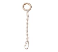 FewNvWa Rallonge pour de Plantes, Support de Plantes en Macramé Réglable, Rallonge de Corde Tressée à La Main avec Anneau en Fer pour Restaurants E, 31 cm