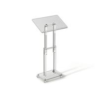 FewNvWa Réglable en Acrylique Support Surface Inclinée Roulettes Pratiques Base Solide Adapté pour Discours Église Réunion Événement Scolaire