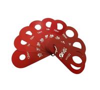 FewNvWa Règle de Diamètre pour Fruits Mesureur de Taille pour Calibre de Sélection Manuel Jauge de Triage Pratique Outil de Classement de Baies Assur, Rouge