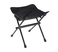 FewNvWa Repose-Pieds Pliable Chaise Repose-Pieds Tabouret Extensible Support Jambes Léger Structure Antidérapante Adapté à La Randonnée Pêche Camping, Noir