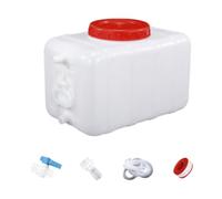 FewNvWa Réservoir d'eau Jerrican Horizontal Contenant Alimentaire Bidon de Camping Tonneau Portable avec Conception à Large Ouverture Adapté Aux Aventures en, 25l