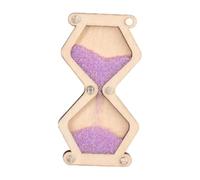 FewNvWa Sablier En Bois, Accessoire de Puzzle pour Tableau D'activités, élément éducatif et Sensoriel, Cadeau Idéal pour Les Filles à Partir de 3 Ans, Violet