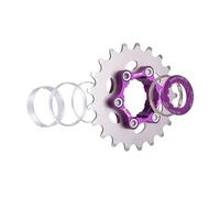 FewNvWa Single Speed Cassette en Alliage Robuste avec Pignon Léger Kit de Conversion Moyeu pour Vélo Entretoises et Bagues Incluses Adapté à La Réparation et, 21T