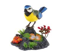 FewNvWa Sound Activé Oiseau Jouet Pile Électronique Chant Mouvement Simulation Induction Plastique Adapté Décoration Pièce Étude 140x75x120mm