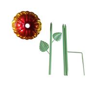 FewNvWa Station D'arrosage sur Piquet pour Abeilles, Mangeoire en Forme de Fleur, Installation Facile, Art