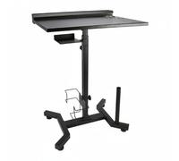 FewNvWa Station de Travail Professionnelle Table Art Corporel Chariot Organisateur Support Accessoires Plateau Ajustable en Fer avec Porte-gobelet et Cadre