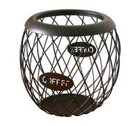 FewNvWa Support à Dosettes de Café Panier de Stockage Capsules Espresso Fer Robuste Organisation Moderne Convient pour Maison Hôtel, Noir