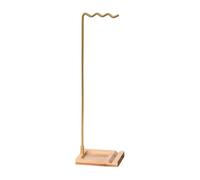 FewNvWa Support Chime Suspendu Porte-chimes Porte-plantes Porte-stylo Bois Métal Multifonctions Utilisable pour Salon Exposition Jardin Espace Travail, Sans Tasse Carrée