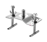FewNvWa Support de Fixation pour Parasol, Pied de Parasol En Métal pour Plateformes de Pêche En Bois Cousues, Pont Flottant, Radeau, Filetage de 12 Mm