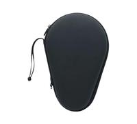 FewNvWa Table Tennis Racket Case avec Fermeture Éclair Poignée Portable Ergonomique Protection EVA Rangement Paddle Pratique Adapté pour Entraînement, Noir, 28,5 cm x 19 cm