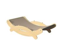 FewNvWa Tapis à gratter pour Chat, Cadre en Bois, Zone de détente et d'activité, 39x30x10cm