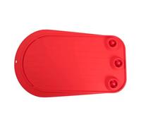 FewNvWa Tapis de Glissement Antidérapant pour Robot, Support pour Appareil, Tapis pour Accessoires de Robot avec Système de Rangement, Rouge