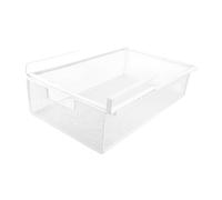 FewNvWa Tiroir sous Bureau à Glissière Rangement Suspendu Organisateur de Bureau Bac de Rangement sous Table En Fer Robuste Adapté pour L'Organisation Du Plac, Blanc