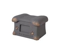 FewNvWa Urne funéraire en Forme d'os pour Animaux de Compagnie, Souvenir de Grande capacité, Souvenir pour Cendres d'animaux de Compagnie, Jardin, Gris