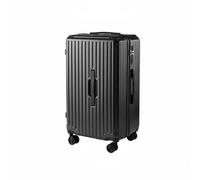 FewNvWa Valise à roulettes Valise Rigide Bagage à Main Trolley avec Coque Pc Composite roulettes Universelles Silencieuses Poignée avec Support Téléphone, Noir, 24 Pouces