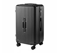 FewNvWa Valise à roulettes Valise Rigide Bagage à Main Trolley avec Coque Pc Composite roulettes Universelles Silencieuses Poignée avec Support Téléphone, Noir, 26 Pouces