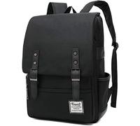 FEWOFJ Sac à Dos Ordinateur Portable 15.6/14 Pouces Homme/Femmes, Sac a Dos PC Portable pour Loisirs/Affaire/Scolaire (Noir)