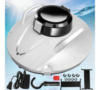 Fexhull Robot nettoyeur de piscine sans fil, navigation intelligente, aspirateur de piscine pour piscine hors sol, plus de 150 minutes, stationnement automatique, planification intelligente des