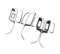 FEXIDA Interrupteur de lève-vitre pour CUPRA Tavascan 2024-2027 en carbone | Lot de 4 panneaux de commutation de porte en fibre de carbone véritable avec résine époxy - Noir
