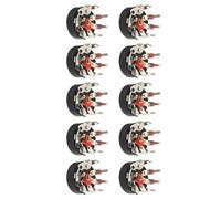 fexxkg Volumes Rotatifs RV12MM avec broche coudée de commutation pour amplificateur de puissance, plaqué or, faible résistance, potentiomètre sonore