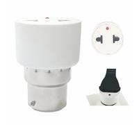 FExYinz Adaptateur de douille de lampe Prise B22 Conversion en prise de courant 2 pièces