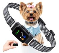 Feycig Collier Anti Aboiement Chien - 3 Modes, 7 Niveaux de Sensibilité, Rechargeable Intelligente Anti-Aboiement Collier, Fin Et Léger, Étanche IP67 pour Petit Moyen Grand Chiens (Noir)