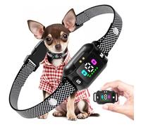 Feycig Collier Anti Aboiement Chien - Rechargeable Anti Aboiement Collier Dressage pour Petits Chien avec 3 Modes Son/Vibration, 7 Niveaux De Sensibilité, Étanche IP67 pour Petits Moyen Chiens (Noir)