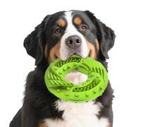 Feycig Jouet pour chien en caoutchouc naturel pour mâcher fort - Jouet à mâcher pour anneau - Anneau à mâcher pour chien en caoutchouc indestructible - Anneau de soin dentaire ludique pour grands