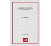 Feyerabend : Epistémologie, anarchisme et société libre