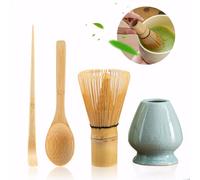 feyiubmen 4 cadeaux de 100 griffes sont fabriqués par vous-même, cérémonie du thé japonaise traditionnelle, sucres de croissance pour appliquer du thé et du bambou assortis