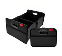 feyiubmen Organiseur de coffre de voiture - 47 × 33 × 23 cm, facile à nettoyer, étanche, accessoires pour l'ordre et le rangement pratique, noir, accessoires, panier à provisions - Cadeau idéal pour