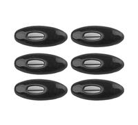 FEYLIE Lot de 6 épingles ovales multicolores pour foulard, écharpe, écharpe, épingles à nourrice en plastique