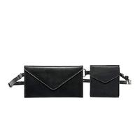 Feynsinn Berlin Sac Banane Vince Cuir véritable | Sacoche Ceinture Petit Femme Noir | Sac de Ceinture Ville Fait à la Main