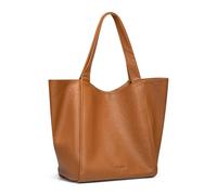 FEYNSINN Sac à Main Cuir véritable Linn Sac porté épaule Grand pour Femmes Sac des Dames Marron