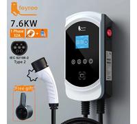 Feyree EV chargeur 32A 7.6KW véhicule électrique chargeur de voiture EVSE Wallbox 11KW 22KW 3 phases Type2 câble IEC62196-2 prise APP contrôle 22KW 32A 3 phase