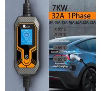Feyree Portable EV chargeur Wallbox Type2 câble 32A 7KW avec prise CEE EVSE Type1 boîte de charge j1772 adaptateur pour véhicule électrique type1 7KW 3.5m Cable