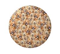 FEYUNYAN Badge durable pour vestes, sacs, cadeaux, badges de collection en fer blanc vif pour événements, enseignants, amis, labrador retriever, badge rond, alternative aux patchs thermocollants en