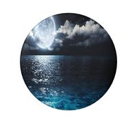 FEYUNYAN Badge durable pour vestes, sacs, cadeaux, badges de collection en fer blanc vif pour événements, enseignants, amis, pleine lune brumeuse nuages ronds, alternative aux patchs thermocollants en