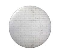 FEYUNYAN Badge durable pour vestes, sacs, cadeaux, badges de collection en fer blanc vif pour événements, enseignants, amis, vieux mur de briques blanches, alternative aux patchs thermocollants en