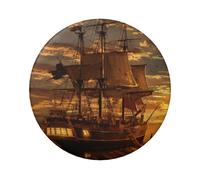 FEYUNYAN Badge durable pour vestes, sacs, cadeaux, badges de collection en fer blanc vif pour événements, enseignants, amis, bateau pirate fantaisie, alternative aux patchs thermocollants en vrac, 1