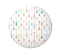 FEYUNYAN Badge durable pour vestes, sacs, cadeaux, badges de collection en fer blanc vif pour événements, enseignants, amis, flèches rondes colorées de style bohème, alternatives aux patchs